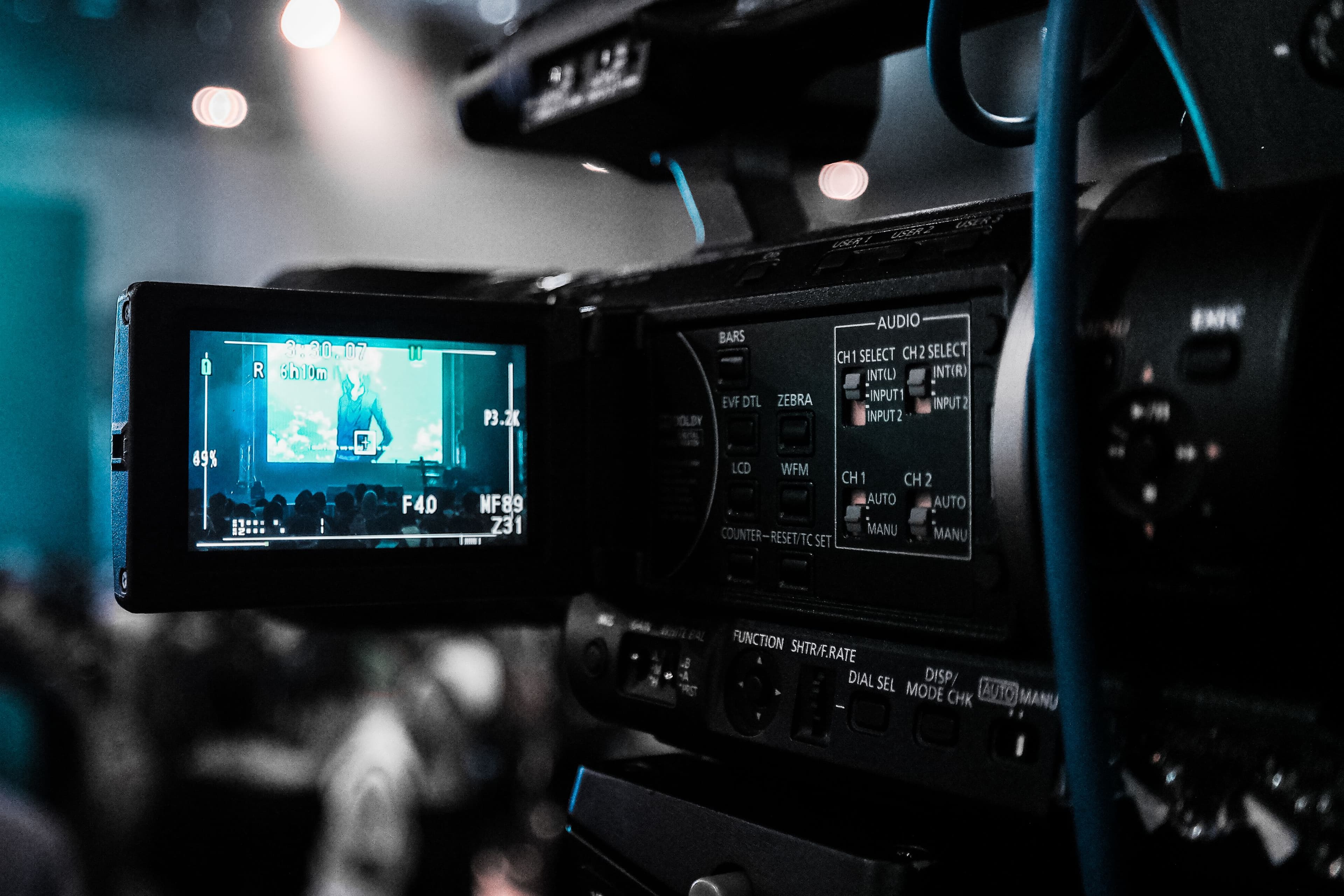 Camera equipment close-up